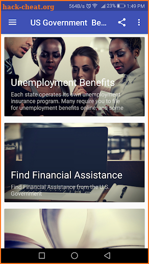 US Government Benefits screenshot