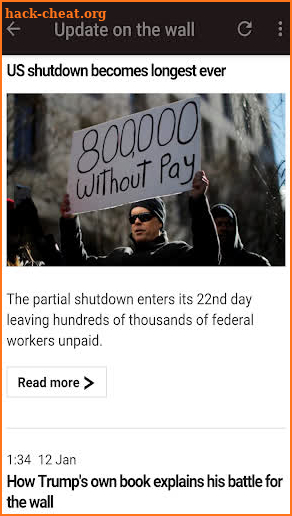 US Government Shutdown screenshot