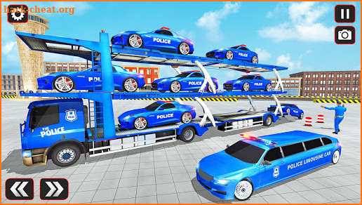 US Grand Airplane Limo Police Car Transport Games screenshot