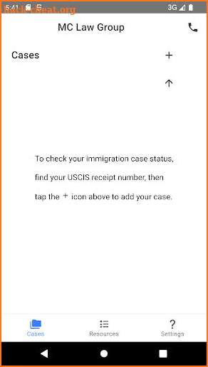 US Immigration Casechecker screenshot