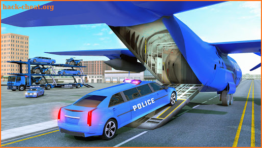 US Limo Police Car Transporter Game: Car Transport screenshot