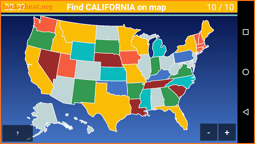 US Map Quiz - 50 States Quiz screenshot