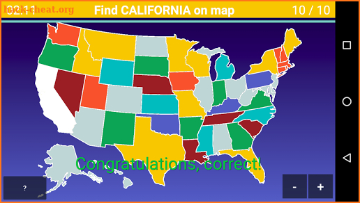 US Map Quiz - 50 States Quiz screenshot
