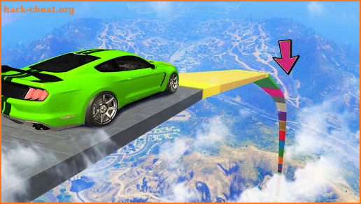 US Muscle Car Stunts 3D Mega Ramp Car : Impossible screenshot