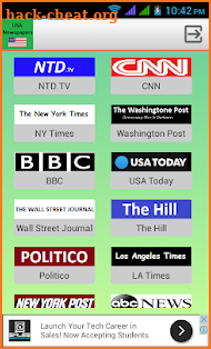 US Newspapers screenshot