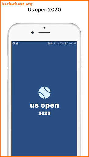 US open 2020 Schedule screenshot