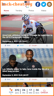 U.S. Paralympics App screenshot