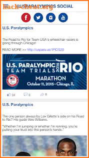 U.S. Paralympics App screenshot