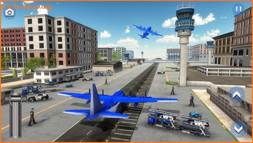 US Police ATV Quad Bike Plane Transport Game screenshot