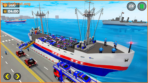 US Police Bike Transport Game screenshot