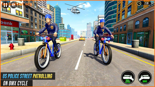 US Police BMX Bicycle Street Gangster Chase screenshot