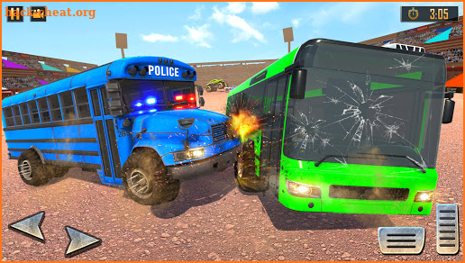 US Police Bus Demolition Derby Crash Stunts 2020 screenshot