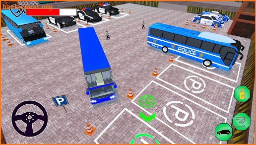 US Police Bus Parking Simulator screenshot