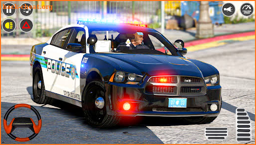 US Police Car Driver Car Game screenshot