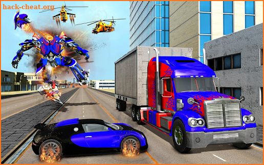 US Police Car Robot Transform: 3D shooting Games screenshot