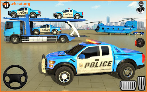 US Police Car Transport: Transporter Truck Games screenshot