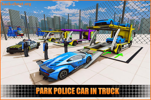 US Police City Car Transport Truck 3D screenshot