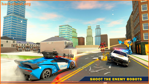 US Police Cop Car: Robot Transport Game 2020 screenshot