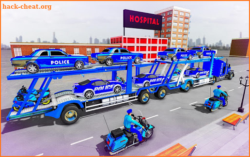 Us Police Cop Car Transporter Truck 2019 screenshot