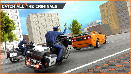 US Police Cop Pursuit Gangster Criminal Bike Chase screenshot