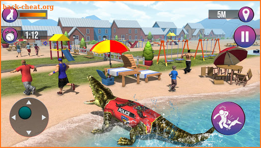 US Police Crocodile Simulator 2019: Beach Attack🐊 screenshot