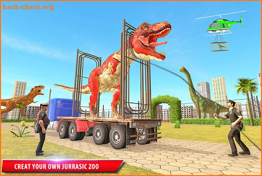 US Police Dino Transport Truck: Zoo Transporter screenshot