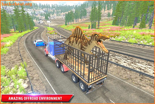 US Police Dino Transport Truck: Zoo Transporter screenshot