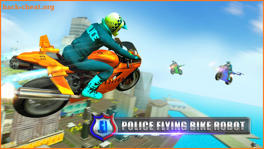 US Police Flying Bike Robot Simulator screenshot