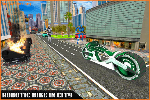 US Police Flying Robot Bike Survival screenshot