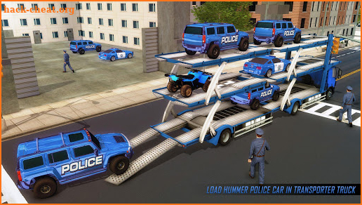 US Police Hummer Car Quad Bike Transport screenshot