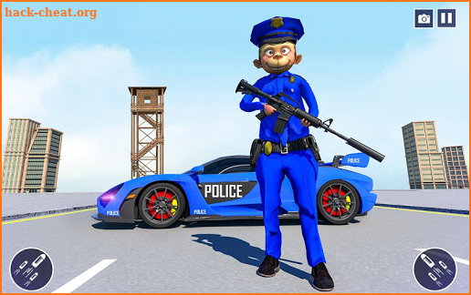 US Police Monkey Rope Hero:Free Shooting Games screenshot