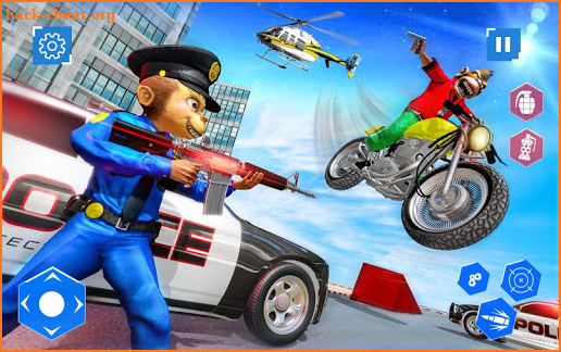 US Police Monkey Rope Hero:Police Shooting Attack screenshot