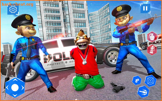 US Police Monkey Rope Hero:Police Shooting Attack screenshot