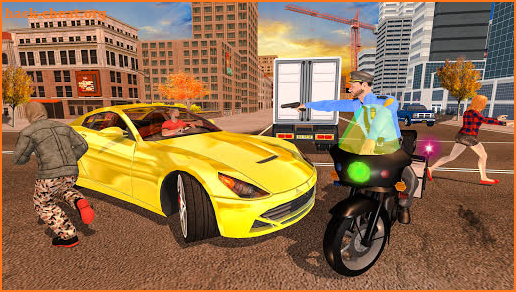 US Police Motor Bike Chase: City Gangster Fight screenshot