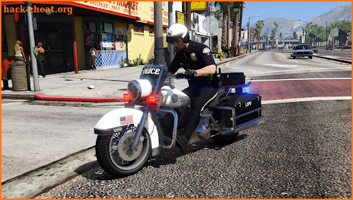 US Police Motor Bike Simulator screenshot