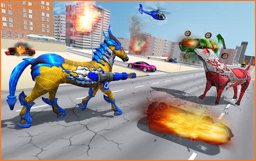 US Police Multi Robot Jet Drone Transform War Game screenshot