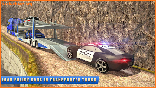 US Police Offroad Car Transporter Truck Driver screenshot