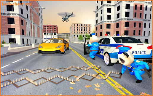 US Police Panda Rope Hero:Police Attack Game screenshot