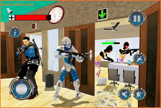 US Police Robot Bank Robbery City Crime screenshot