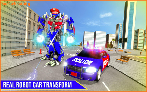Us Police Robot Car Transformation 2019 screenshot