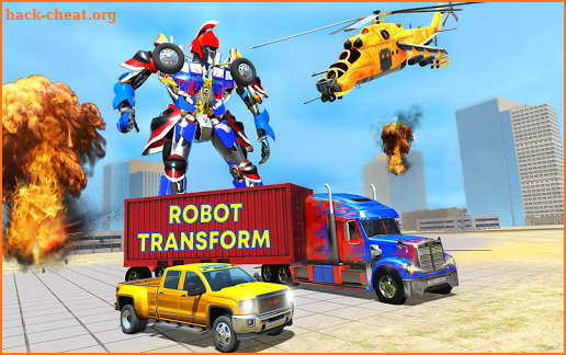 US Police Robot Real Truck Transformation screenshot