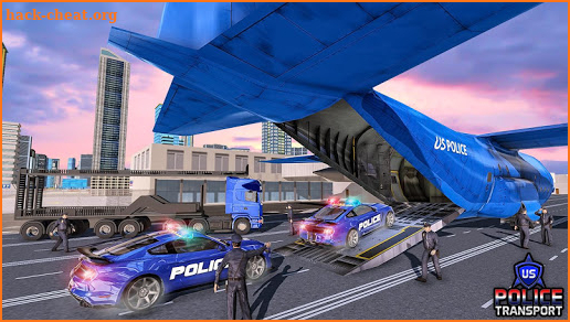 US Police Robot Transform - Police Plane Transport screenshot