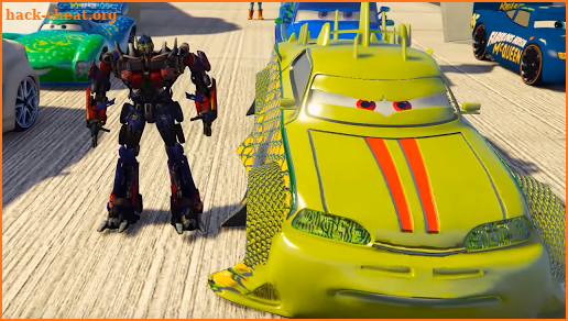 US Police Robot Transform: Superheroes Car stunt screenshot