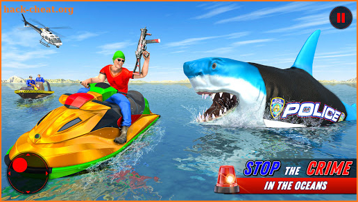 US Police Shark Gangster Chase Crime Shooting Game screenshot