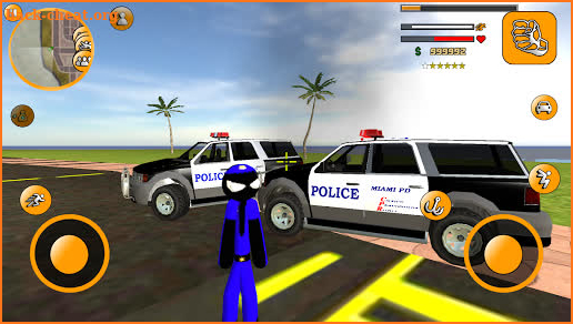 US Police Stickman Rope Hero screenshot