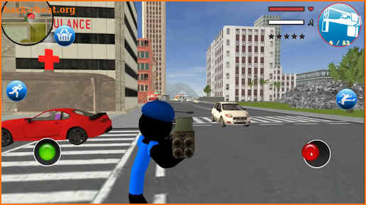 US Police Stickman Rope Hero Vegas Gangstar Crime screenshot