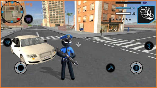 US Police Stickman Vegas Rope Hero City Gangster 2 screenshot