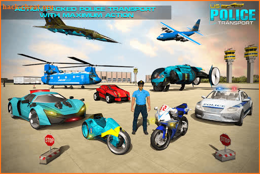 US Police Transport  - Multi Car Transporter Plane screenshot