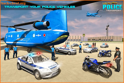 US Police Transport  - Multi Car Transporter Plane screenshot