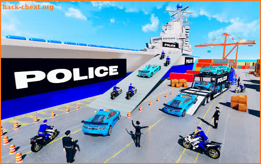 US Police Transporter Ship Games: Police Games screenshot